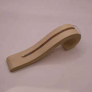 Two-Tone Flat Curb Bracelet