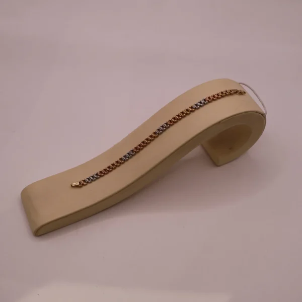 Two-Tone Flat Curb Bracelet