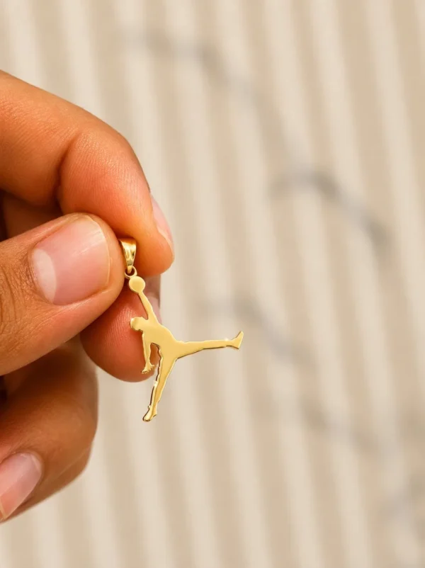 Basketball Silhouette Pendant