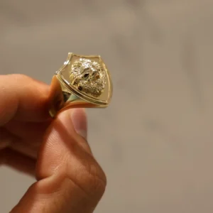 Lion Head Shield Ring