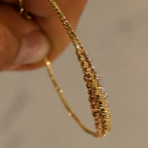 Tri-Colour Bead Bangle