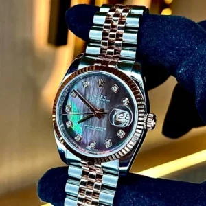 Rolex Datejust 36 Dark Mother-of-Pearl Diamond Dial