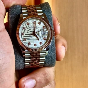 Rolex Datejust 36 Palm Motif Everose Rolesor